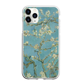 Чехол для iPhone 11 Pro Max матовый с принтом Ван Гог Цветущие ветки миндаля в Курске, Силикон |  | вангог | винсент | живопись | картина | цветы
