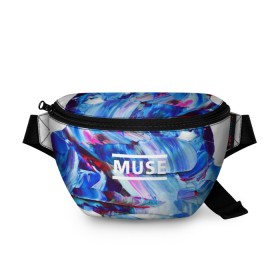 Поясная сумка 3D с принтом MUSE COLLECTION в Курске, 100% полиэстер | плотная ткань, ремень с регулируемой длиной, внутри несколько карманов для мелочей, основное отделение и карман с обратной стороны сумки застегиваются на молнию | muse | punk | rock | альтернативный хип хоп | группа | инди поп | музыка | музыкальное произведение | ноты | панк | регги | рок | синти поп