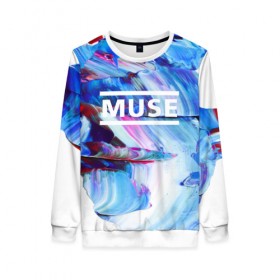 Женский свитшот 3D с принтом MUSE COLLECTION в Курске, 100% полиэстер с мягким внутренним слоем | круглый вырез горловины, мягкая резинка на манжетах и поясе, свободная посадка по фигуре | muse | punk | rock | альтернативный хип хоп | группа | инди поп | музыка | музыкальное произведение | ноты | панк | регги | рок | синти поп