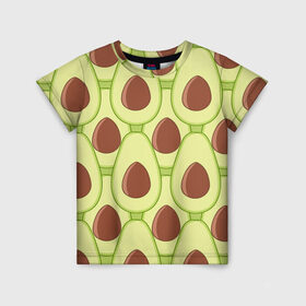 Детская футболка 3D с принтом Авокадо в Курске, 100% гипоаллергенный полиэфир | прямой крой, круглый вырез горловины, длина до линии бедер, чуть спущенное плечо, ткань немного тянется | Тематика изображения на принте: avocado | food | fruit | pattern | vegan | vegetarian | авокадо | веган | вегетарианство | еда | паттерн | правильное питание | фрукт