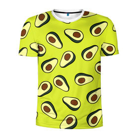 Мужская футболка 3D спортивная с принтом Авокадо в Курске, 100% полиэстер с улучшенными характеристиками | приталенный силуэт, круглая горловина, широкие плечи, сужается к линии бедра | avocado | food | fruit | pattern | vegan | vegetarian | авокадо | веган | вегетарианство | еда | паттерн | правильное питание | фрукт