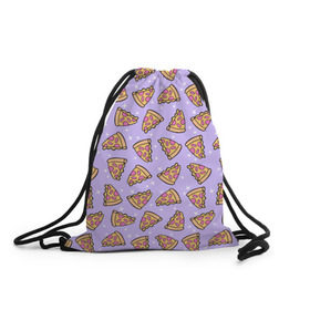 Рюкзак-мешок 3D с принтом Пицца Мун в Курске, 100% полиэстер | плотность ткани — 200 г/м2, размер — 35 х 45 см; лямки — толстые шнурки, застежка на шнуровке, без карманов и подкладки | food | pattern | pizza | sailor moon | еда | паттерн | пицца | сейлор мун
