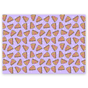 Поздравительная открытка с принтом Пицца Мун в Курске, 100% бумага | плотность бумаги 280 г/м2, матовая, на обратной стороне линовка и место для марки
 | food | pattern | pizza | sailor moon | еда | паттерн | пицца | сейлор мун