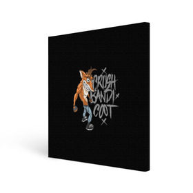Холст квадратный с принтом Crush Bandicoot 3d в Курске, 100% ПВХ |  | crash | бандикут | краш | крэш