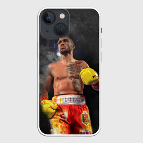 Чехол для iPhone 13 mini с принтом Vasyl Lomachenko_2 в Курске,  |  | boxing | lomachenko | бокс | боксеры | василий ломаченко | чемпион