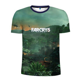 Мужская футболка 3D спортивная с принтом Far Cry Vietnam в Курске, 100% полиэстер с улучшенными характеристиками | приталенный силуэт, круглая горловина, широкие плечи, сужается к линии бедра | 