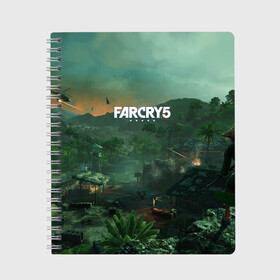 Тетрадь с принтом Far Cry Vietnam в Курске, 100% бумага | 48 листов, плотность листов — 60 г/м2, плотность картонной обложки — 250 г/м2. Листы скреплены сбоку удобной пружинной спиралью. Уголки страниц и обложки скругленные. Цвет линий — светло-серый
 | 