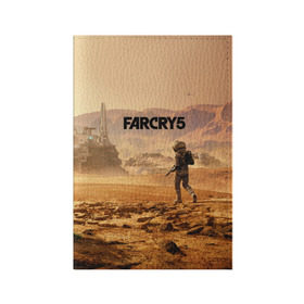 Обложка для паспорта матовая кожа с принтом Far Cry 5 Mars в Курске, натуральная матовая кожа | размер 19,3 х 13,7 см; прозрачные пластиковые крепления | 