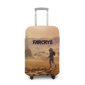 Чехол для чемодана 3D с принтом Far Cry 5 Mars в Курске, 86% полиэфир, 14% спандекс | двустороннее нанесение принта, прорези для ручек и колес | 