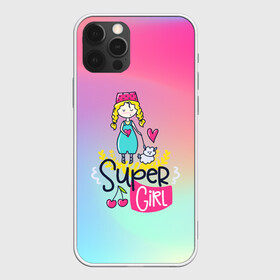 Чехол для iPhone 12 Pro Max с принтом SUPER GIRL в Курске, Силикон |  | flower | girl | life | name | spring | букет | весна | девочки | дети | животные | надписи | орхидея | позитив | радуга | смайл | счастье | текстура | узор | цветочный | цветы