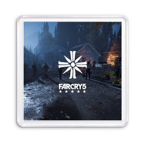 Магнит 55*55 с принтом Cult Far Cry в Курске, Пластик | Размер: 65*65 мм; Размер печати: 55*55 мм | 