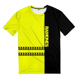 Мужская футболка 3D с принтом Ramones в Курске, 100% полиэфир | прямой крой, круглый вырез горловины, длина до линии бедер | группа | панк | рамон | рамонес | рамоунз | рамоунс | рок | хард