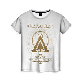 Женская футболка 3D с принтом Amaranthe в Курске, 100% полиэфир ( синтетическое хлопкоподобное полотно) | прямой крой, круглый вырез горловины, длина до линии бедер | amaranthe | амаранте | датская | дэт | метал | пауэр | шведская