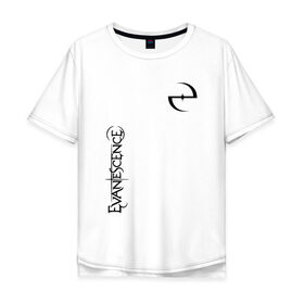 Мужская футболка хлопок Oversize с принтом Evanescence в Курске, 100% хлопок | свободный крой, круглый ворот, “спинка” длиннее передней части | Тематика изображения на принте: 