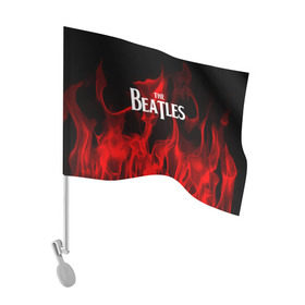 Флаг для автомобиля с принтом The Beatles в Курске, 100% полиэстер | Размер: 30*21 см | beatles | punk | rock | the beatles | альтернативный хип хоп | группа | инди поп | музыка | музыкальное произведение | ноты | панк | регги | рок | синти поп