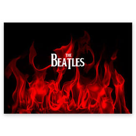 Поздравительная открытка с принтом The Beatles в Курске, 100% бумага | плотность бумаги 280 г/м2, матовая, на обратной стороне линовка и место для марки
 | Тематика изображения на принте: beatles | punk | rock | the beatles | альтернативный хип хоп | группа | инди поп | музыка | музыкальное произведение | ноты | панк | регги | рок | синти поп