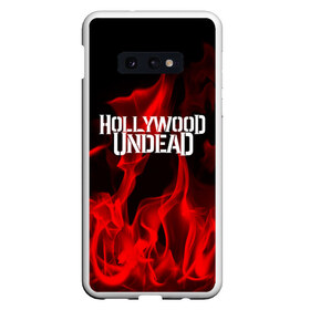 Чехол для Samsung S10E с принтом Hollywood Undead в Курске, Силикон | Область печати: задняя сторона чехла, без боковых панелей | hollywood undead | punk | rock | альтернативный хип хоп | группа | инди поп | музыка | музыкальное произведение | ноты | панк | регги | рок | синти поп