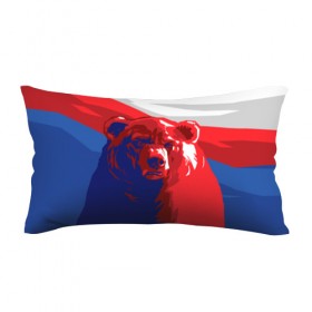 Подушка 3D антистресс с принтом Российский медведь в Курске, наволочка — 100% полиэстер, наполнитель — вспененный полистирол | состоит из подушки и наволочки на молнии | russia | russian bear | патриот | родина | россия | русский медведь | триколор