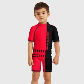 Детский купальный костюм 3D с принтом Red Hot Chili Peppers в Курске, Полиэстер 85%, Спандекс 15% | застежка на молнии на спине | red hot chili peppers | rhcp | перцы | ред хот чили пепперс | рхчп | рэд