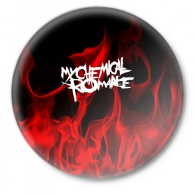 Значок с принтом My Chemical Romance в Курске,  металл | круглая форма, металлическая застежка в виде булавки | my chemical romance | punk | rock | альтернативный хип хоп | группа | инди поп | музыка | музыкальное произведение | ноты | панк | регги | рок | синти поп