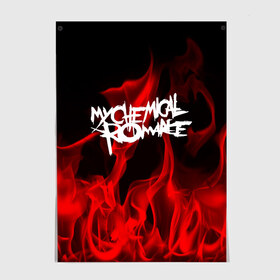 Постер с принтом My Chemical Romance в Курске, 100% бумага
 | бумага, плотность 150 мг. Матовая, но за счет высокого коэффициента гладкости имеет небольшой блеск и дает на свету блики, но в отличии от глянцевой бумаги не покрыта лаком | my chemical romance | punk | rock | альтернативный хип хоп | группа | инди поп | музыка | музыкальное произведение | ноты | панк | регги | рок | синти поп