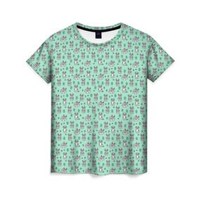 Женская футболка 3D с принтом Енотики в Курске, 100% полиэфир ( синтетическое хлопкоподобное полотно) | прямой крой, круглый вырез горловины, длина до линии бедер | cute | raccoon | в полоску | енот | енотик | лес | лесной | милый | осенний | полосатый