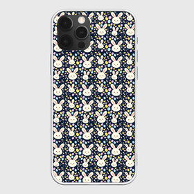 Чехол для iPhone 12 Pro Max с принтом Зайцы в Курске, Силикон |  | Тематика изображения на принте: anime | аниме | в горох | голова животного | для девушек | зайцы | кролик | милый зайка