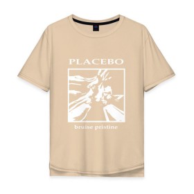 Мужская футболка хлопок Oversize с принтом Placebo bruise pristine в Курске, 100% хлопок | свободный крой, круглый ворот, “спинка” длиннее передней части | Тематика изображения на принте: 