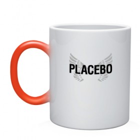 Кружка хамелеон с принтом Placebo в Курске, керамика | меняет цвет при нагревании, емкость 330 мл | placebo | альтернативный | инди | индирок | плацебо | рок