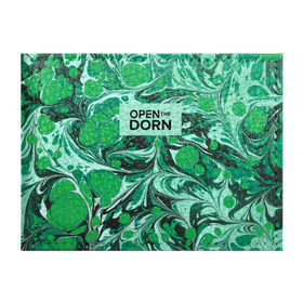 Обложка для студенческого билета с принтом Open the Dorn в Курске, натуральная кожа | Размер: 11*8 см; Печать на всей внешней стороне | dorn | иван дорн