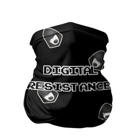 Бандана-труба 3D с принтом Digital Resistance 3D (цифровое сопротивление) в Курске, 100% полиэстер, ткань с особыми свойствами — Activecool | плотность 150‒180 г/м2; хорошо тянется, но сохраняет форму | Тематика изображения на принте: 