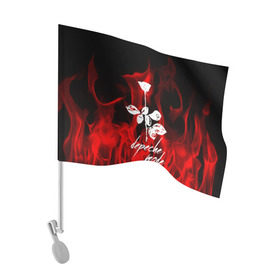 Флаг для автомобиля с принтом Depeche Mode в Курске, 100% полиэстер | Размер: 30*21 см | depeche mode | punk | rock | альтернативный хип хоп | группа | инди поп | музыка | музыкальное произведение | ноты | панк | регги | рок | синти поп