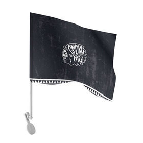 Флаг для автомобиля с принтом Смоки в Курске, 100% полиэстер | Размер: 30*21 см | smoky mo | молла | смоки мо