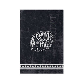 Обложка для паспорта матовая кожа с принтом Смоки в Курске, натуральная матовая кожа | размер 19,3 х 13,7 см; прозрачные пластиковые крепления | Тематика изображения на принте: smoky mo | молла | смоки мо