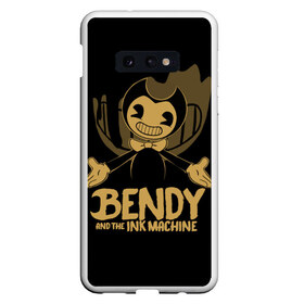 Чехол для Samsung S10E с принтом Bendy and the ink machine (20) в Курске, Силикон | Область печати: задняя сторона чехла, без боковых панелей | bendy | bendy and the ink machine | game | horror | ink | machine | trend | video game