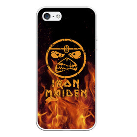 Чехол для iPhone 5/5S матовый с принтом Iron Maiden в Курске, Силикон | Область печати: задняя сторона чехла, без боковых панелей | Тематика изображения на принте: iron maiden | адриан смит | айран | айрон | группа | дэйв мюррей | железная дева | ирон | майден | мейд | мейден | метал | мрачный | музыка | песни | рок | стив харрис | тяжелый | хеви | хевиметал