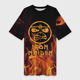 Платье-футболка 3D с принтом Iron Maiden в Курске,  |  | iron maiden | адриан смит | айран | айрон | группа | дэйв мюррей | железная дева | ирон | майден | мейд | мейден | метал | мрачный | музыка | песни | рок | стив харрис | тяжелый | хеви | хевиметал