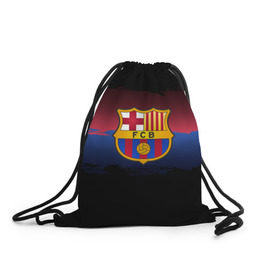Рюкзак-мешок 3D с принтом Barcelona FC в Курске, 100% полиэстер | плотность ткани — 200 г/м2, размер — 35 х 45 см; лямки — толстые шнурки, застежка на шнуровке, без карманов и подкладки | barcelona | spain | spanish | барса | барселона | испания | испанский | клуб | фк | футбол | футбольный