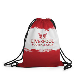Рюкзак-мешок 3D с принтом Liverpool FC в Курске, 100% полиэстер | плотность ткани — 200 г/м2, размер — 35 х 45 см; лямки — толстые шнурки, застежка на шнуровке, без карманов и подкладки | liverpool | английский | англия | британия | британский | клуб | ливерпуль | фк | футбол | футбольный