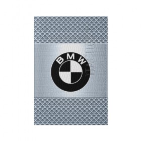 Обложка для паспорта матовая кожа с принтом BMW в Курске, натуральная матовая кожа | размер 19,3 х 13,7 см; прозрачные пластиковые крепления | 