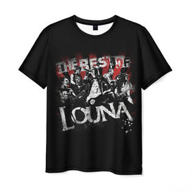 Мужская футболка 3D с принтом The best of Louna в Курске, 100% полиэфир | прямой крой, круглый вырез горловины, длина до линии бедер | louna | лусинэ геворкян