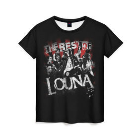 Женская футболка 3D с принтом The best of Louna в Курске, 100% полиэфир ( синтетическое хлопкоподобное полотно) | прямой крой, круглый вырез горловины, длина до линии бедер | louna | лусинэ геворкян