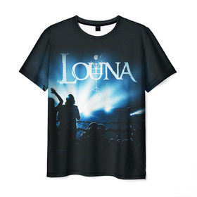 Мужская футболка 3D с принтом Louna в Курске, 100% полиэфир | прямой крой, круглый вырез горловины, длина до линии бедер | Тематика изображения на принте: louna | лусинэ геворкян