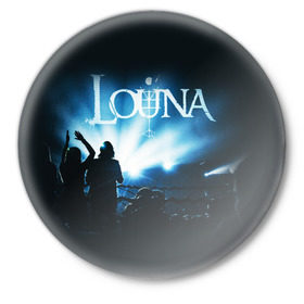 Значок с принтом Louna в Курске,  металл | круглая форма, металлическая застежка в виде булавки | Тематика изображения на принте: louna | лусинэ геворкян