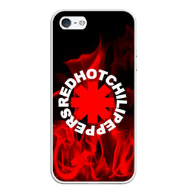 Чехол для iPhone 5/5S матовый с принтом Red Hot Chili Peppers в Курске, Силикон | Область печати: задняя сторона чехла, без боковых панелей | red hot chili peppers | rhcp | перцы | ред хот чили пепперс | рхчп | рэд