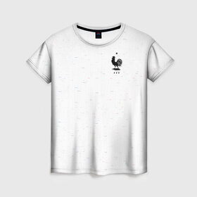 Женская футболка 3D с принтом France WC 2018 в Курске, 100% полиэфир ( синтетическое хлопкоподобное полотно) | прямой крой, круглый вырез горловины, длина до линии бедер | 
