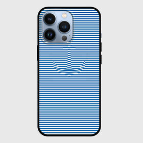 Чехол для iPhone 13 Pro с принтом Тельняшка  Якорь в Курске,  |  | anchor | marine | original | vest | дизайнерская | морская | оригинальная | полоска | тельняшка | якорь