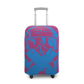 Чехол для чемодана 3D с принтом Mute в Курске, 86% полиэфир, 14% спандекс | двустороннее нанесение принта, прорези для ручек и колес | r6 | rainbow six siege | tom clancy | мьют