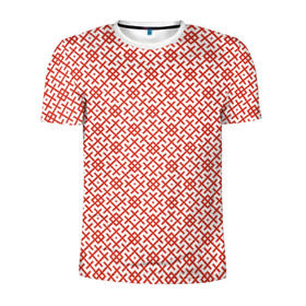 Мужская футболка 3D спортивная с принтом Звезда Креста (Вышивка) в Курске, 100% полиэстер с улучшенными характеристиками | приталенный силуэт, круглая горловина, широкие плечи, сужается к линии бедра | орнамент | славянский вышивка