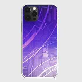 Чехол для iPhone 12 Pro Max с принтом Digital blue art в Курске, Силикон |  | Тематика изображения на принте: абстракция | арт | геометрия | линии | полосы | схема | тень